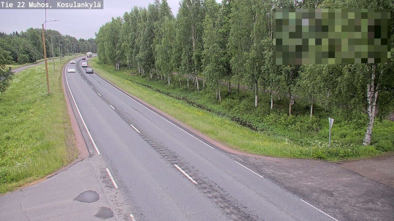 Kelikamerat Kuva Tie 22 Muhos, Kosulankylä, Muhos, Pohjois-Pohjanmaa