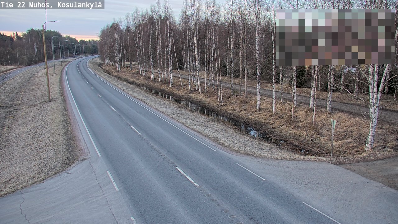 Kelikamerat Kuva Tie 22 Muhos, Kosulankylä, Muhos, Pohjois-Pohjanmaa