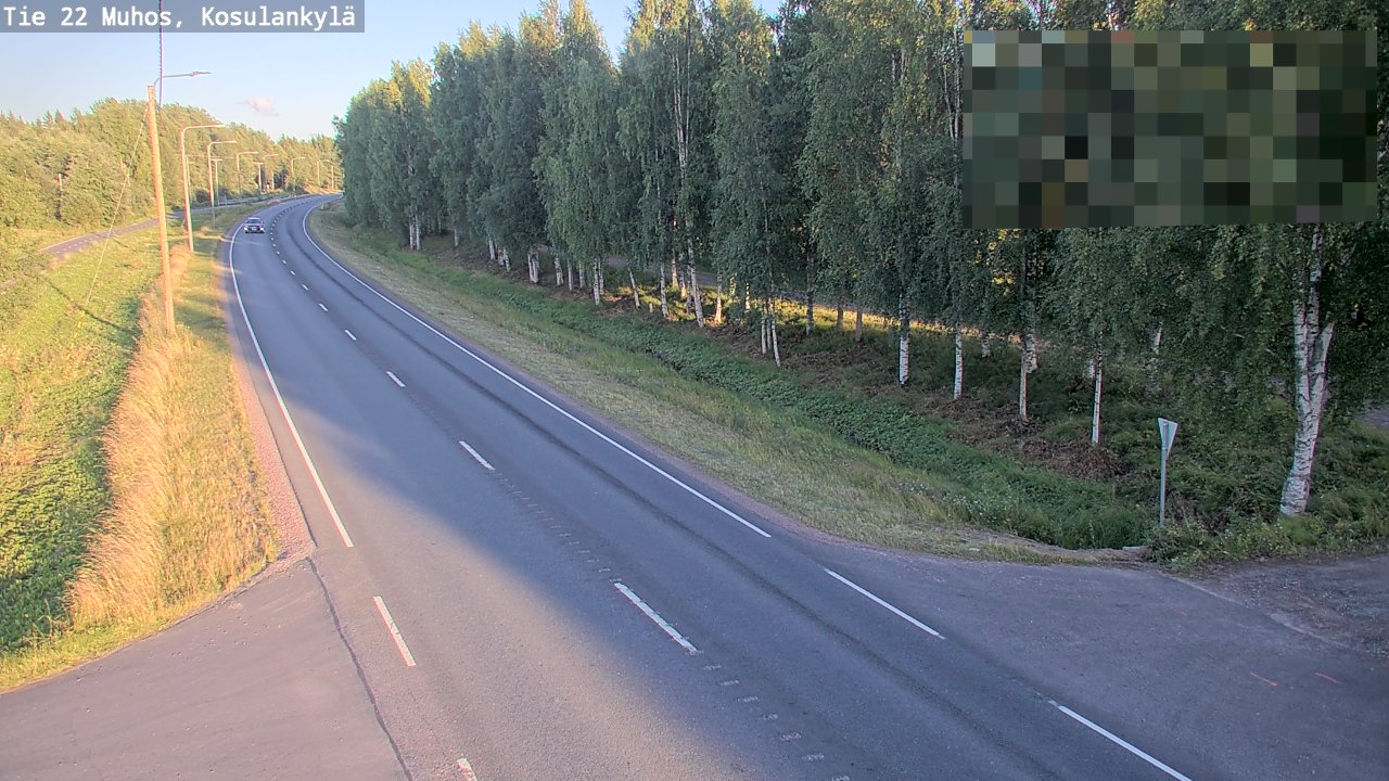 Kelikamerat Kuva Tie 22 Muhos, Kosulankylä, Muhos, Pohjois-Pohjanmaa