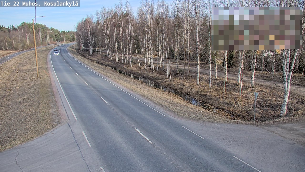 Kelikamerat Kuva Tie 22 Muhos, Kosulankylä, Muhos, Pohjois-Pohjanmaa