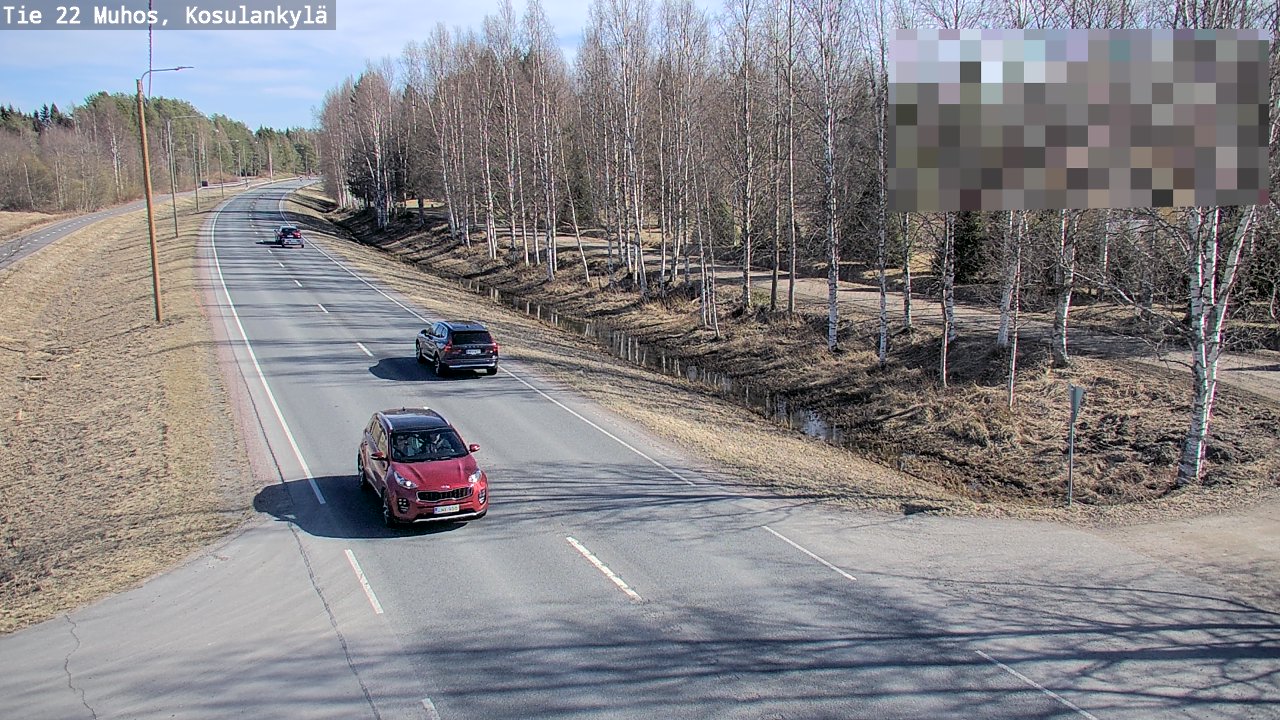 Kelikamerat Kuva Tie 22 Muhos, Kosulankylä, Muhos, Pohjois-Pohjanmaa