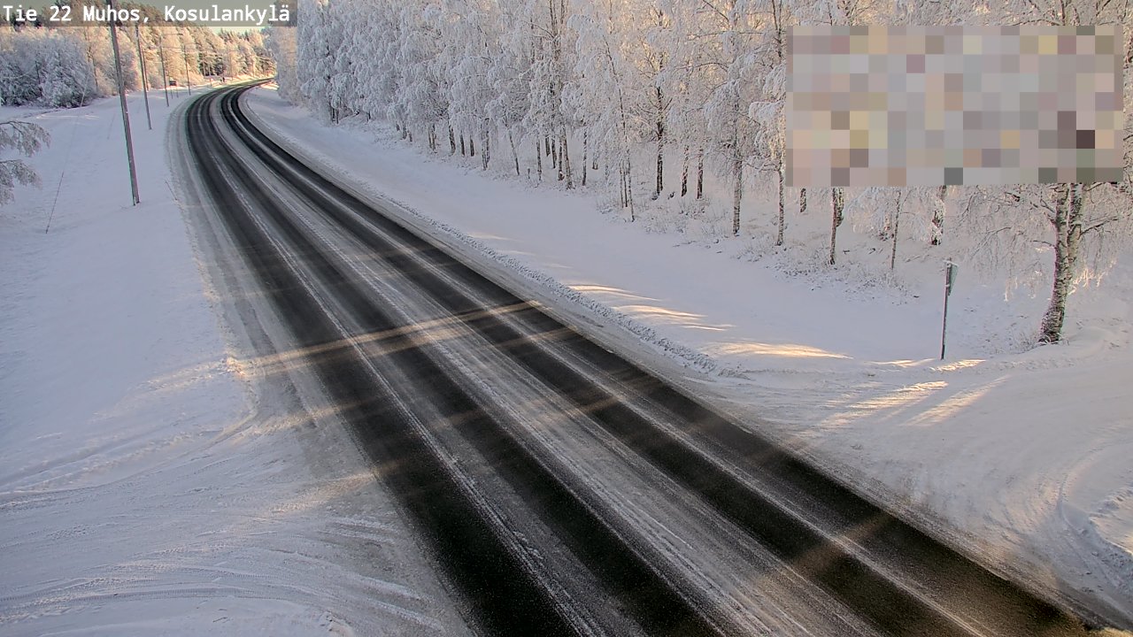 Weather Camera Image Road 22 Muhos, Kosulankylä, Muhos, Pohjois-Pohjanmaa