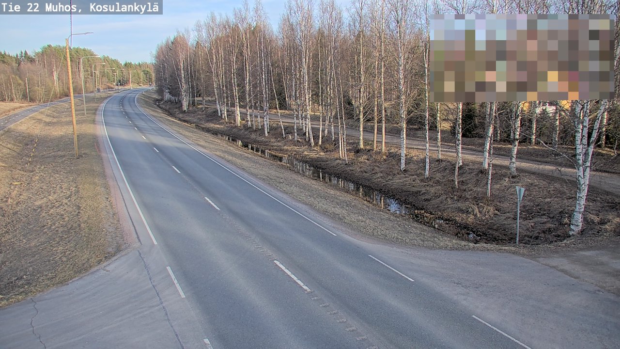 Kelikamerat Kuva Tie 22 Muhos, Kosulankylä, Muhos, Pohjois-Pohjanmaa