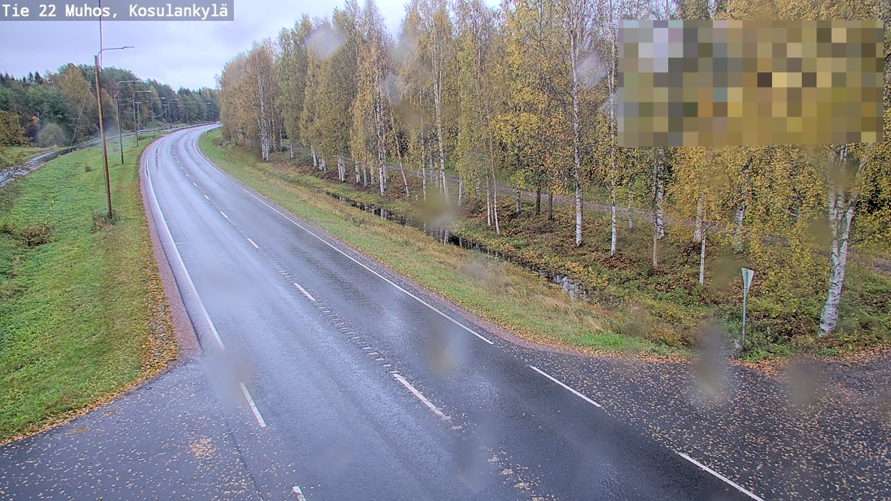 Weather Camera Image Road 22 Muhos, Kosulankylä, Muhos, Pohjois-Pohjanmaa