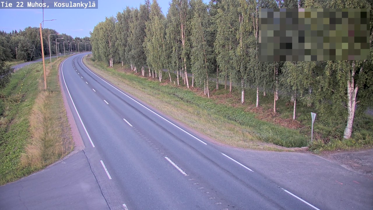 Kelikamerat Kuva Tie 22 Muhos, Kosulankylä, Muhos, Pohjois-Pohjanmaa