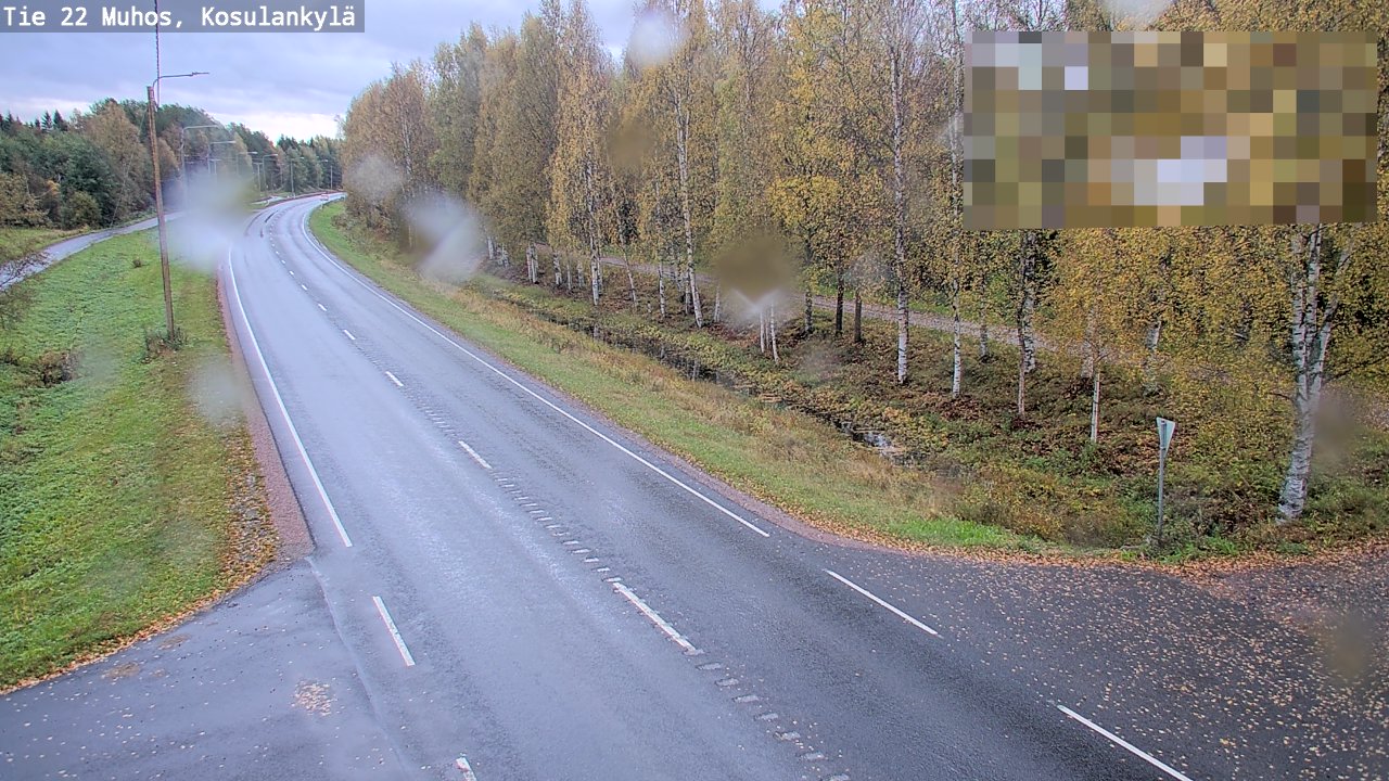 Weather Camera Image Road 22 Muhos, Kosulankylä, Muhos, Pohjois-Pohjanmaa