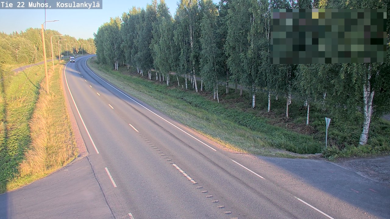 Kelikamerat Kuva Tie 22 Muhos, Kosulankylä, Muhos, Pohjois-Pohjanmaa