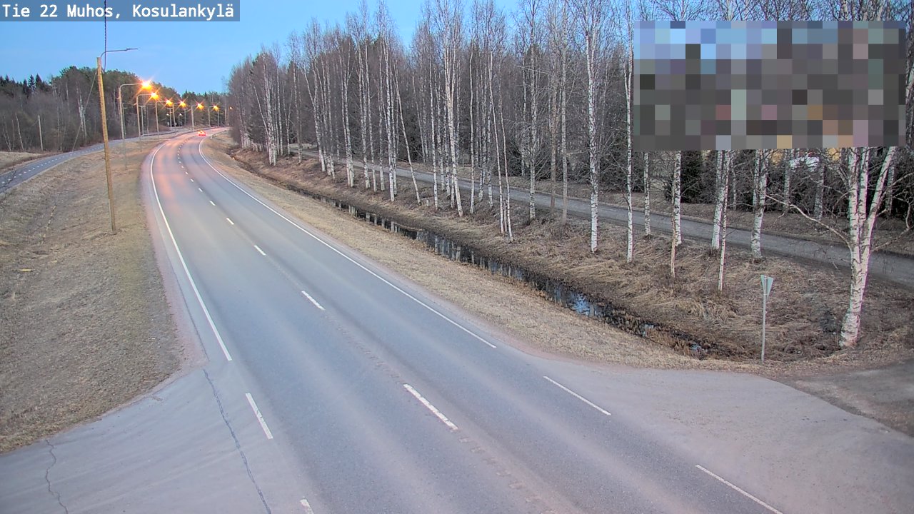 Kelikamerat Kuva Tie 22 Muhos, Kosulankylä, Muhos, Pohjois-Pohjanmaa