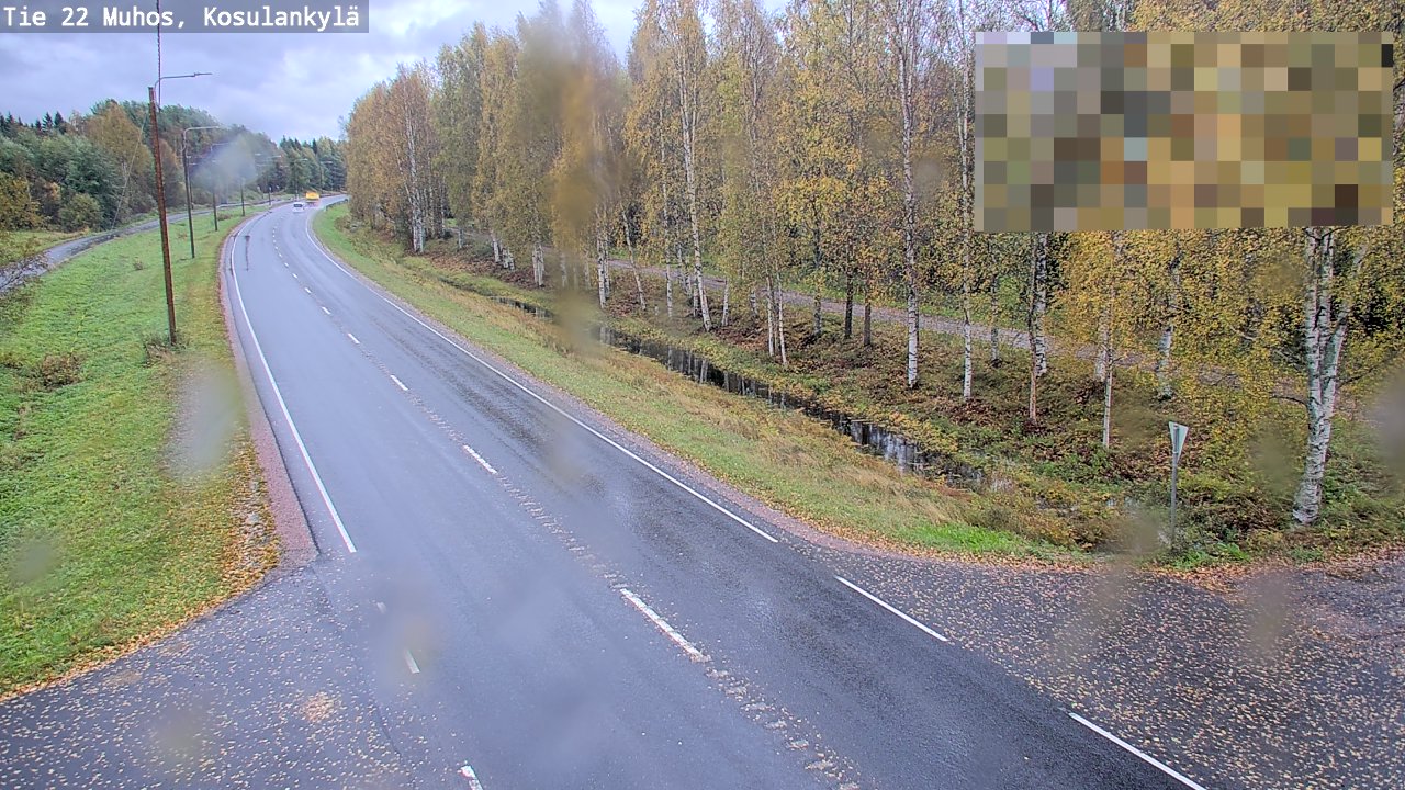 Weather Camera Image Road 22 Muhos, Kosulankylä, Muhos, Pohjois-Pohjanmaa