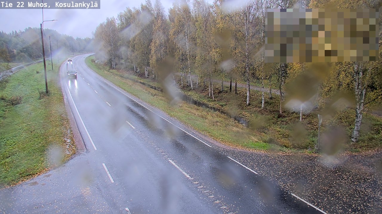 Weather Camera Image Road 22 Muhos, Kosulankylä, Muhos, Pohjois-Pohjanmaa