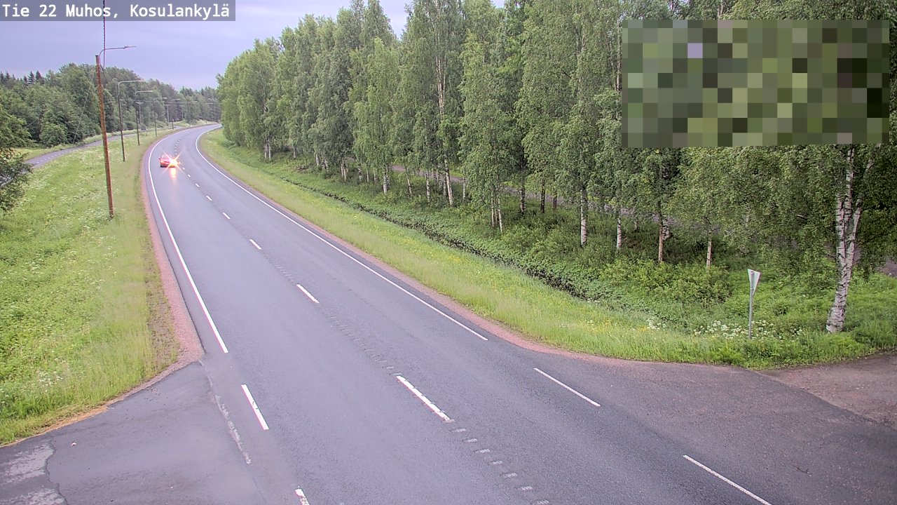 Kelikamerat Kuva Tie 22 Muhos, Kosulankylä, Muhos, Pohjois-Pohjanmaa