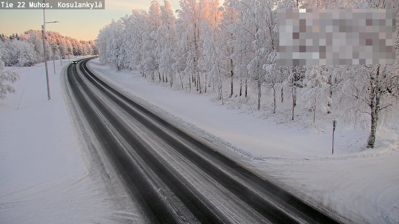 Weather Camera Image Road 22 Muhos, Kosulankylä, Muhos, Pohjois-Pohjanmaa