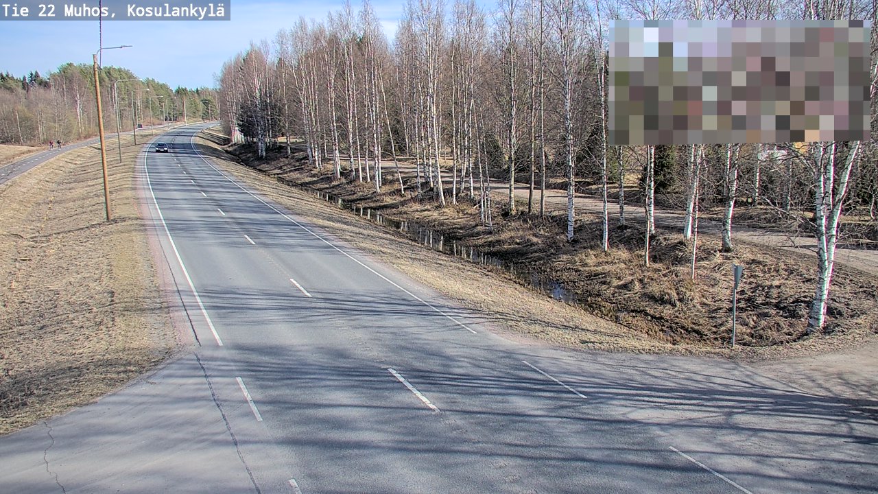 Kelikamerat Kuva Tie 22 Muhos, Kosulankylä, Muhos, Pohjois-Pohjanmaa