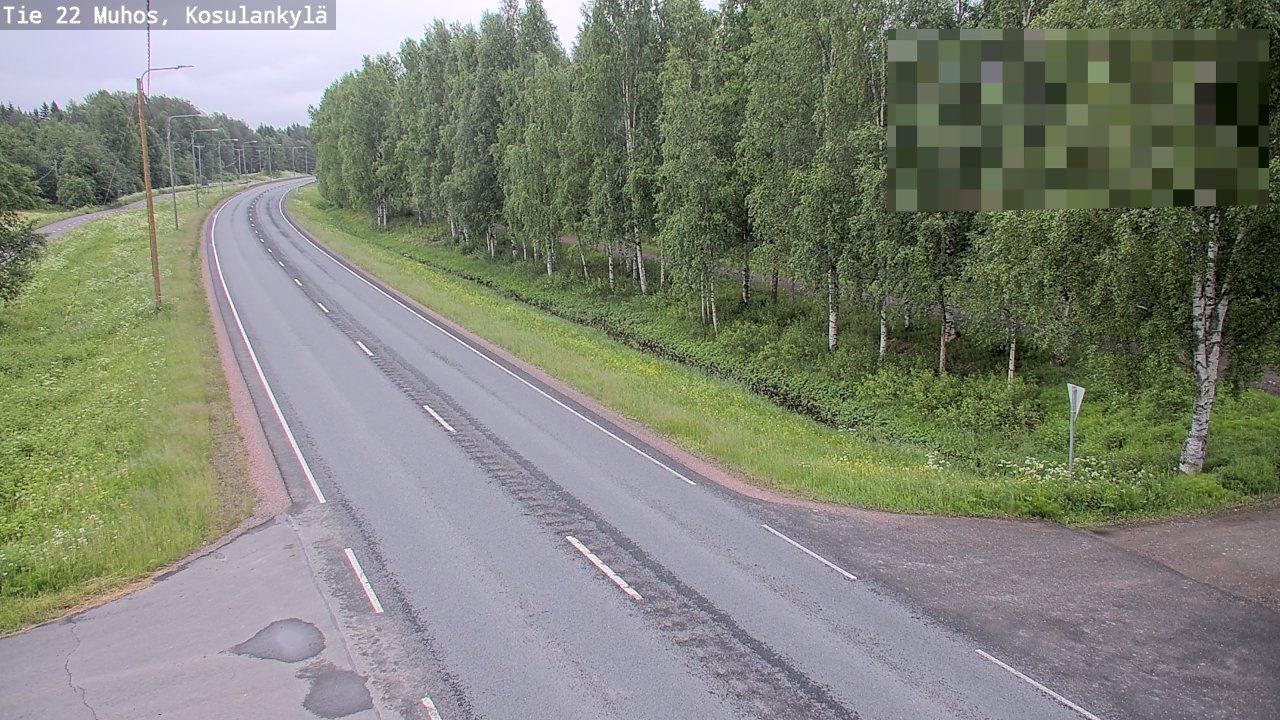 Kelikamerat Kuva Tie 22 Muhos, Kosulankylä, Muhos, Pohjois-Pohjanmaa