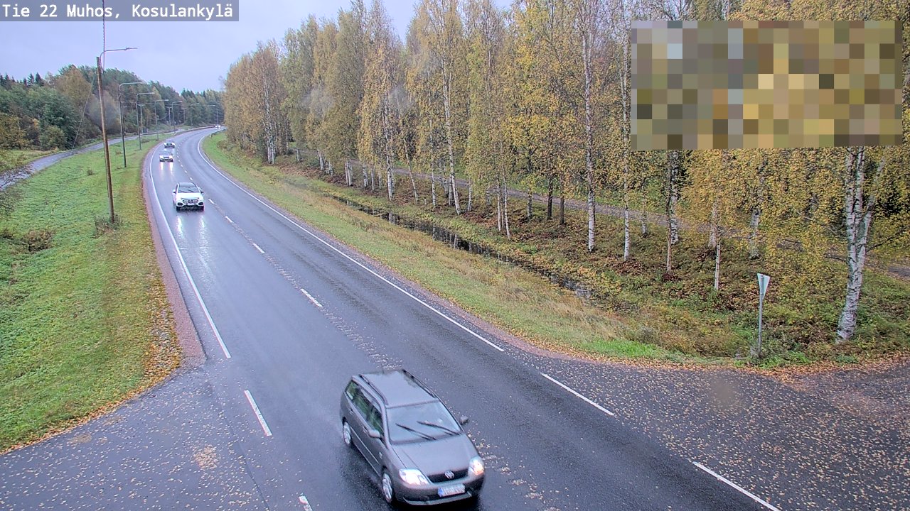 Weather Camera Image Road 22 Muhos, Kosulankylä, Muhos, Pohjois-Pohjanmaa