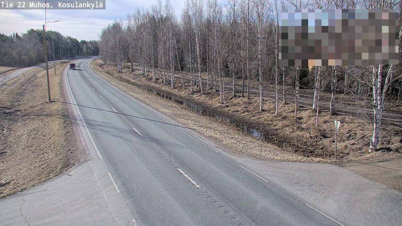 Kelikamerat Kuva Tie 22 Muhos, Kosulankylä, Muhos, Pohjois-Pohjanmaa