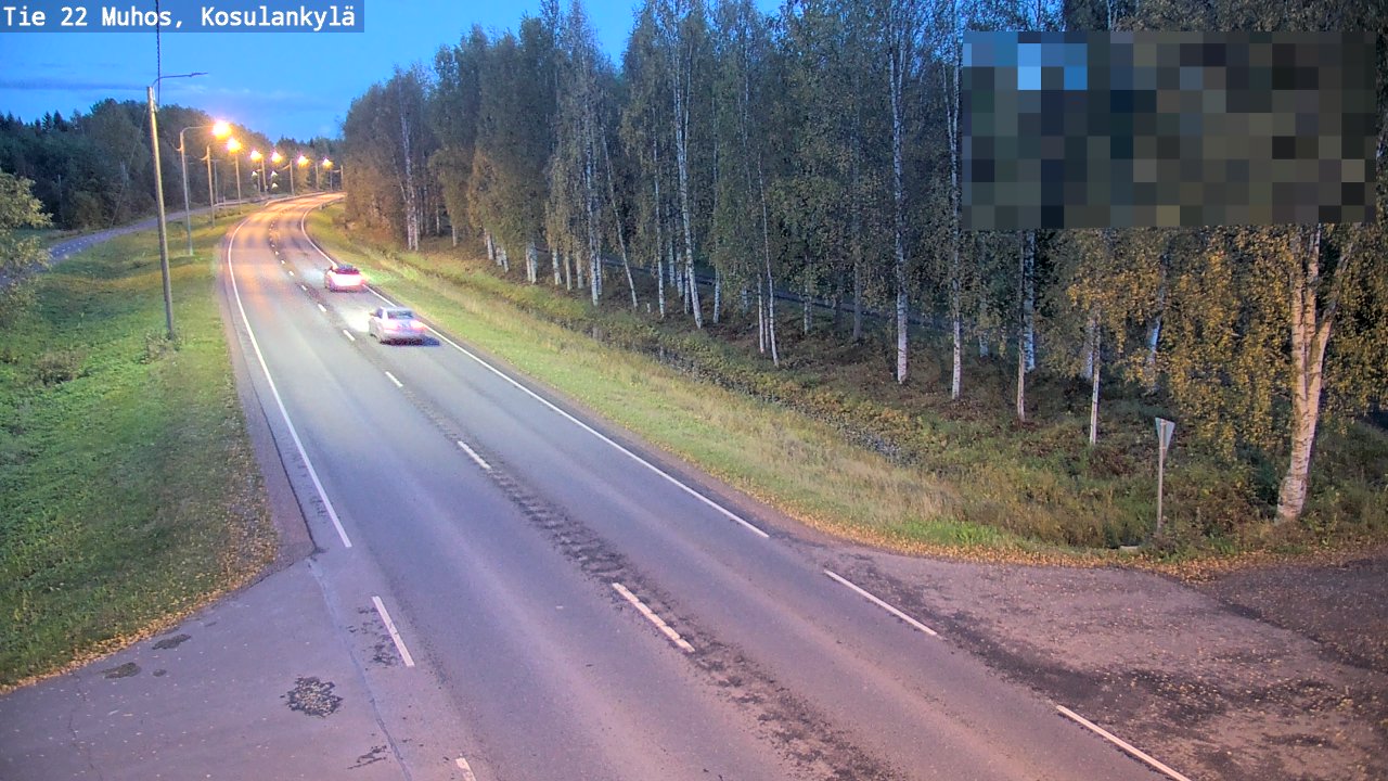 Kelikamerat Kuva Tie 22 Muhos, Kosulankylä, Muhos, Pohjois-Pohjanmaa