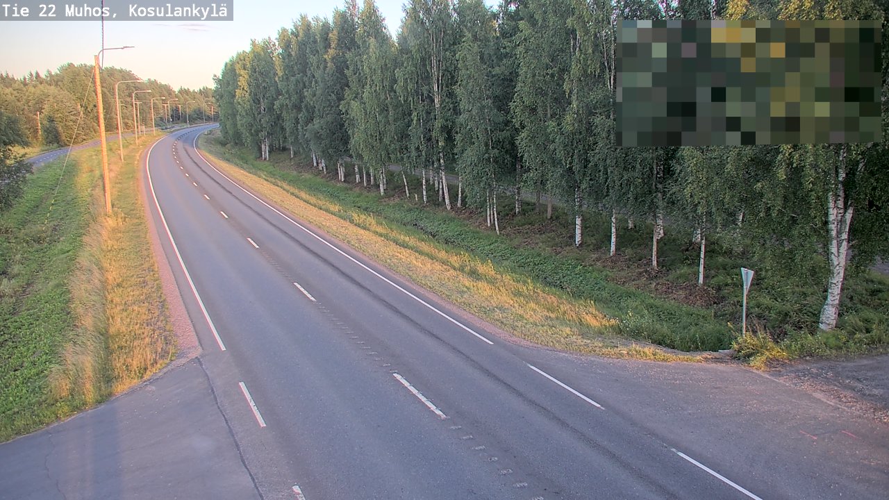 Kelikamerat Kuva Tie 22 Muhos, Kosulankylä, Muhos, Pohjois-Pohjanmaa
