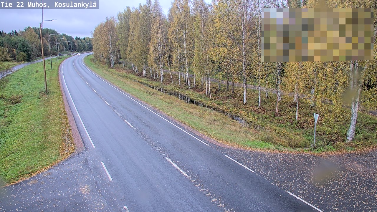 Weather Camera Image Road 22 Muhos, Kosulankylä, Muhos, Pohjois-Pohjanmaa
