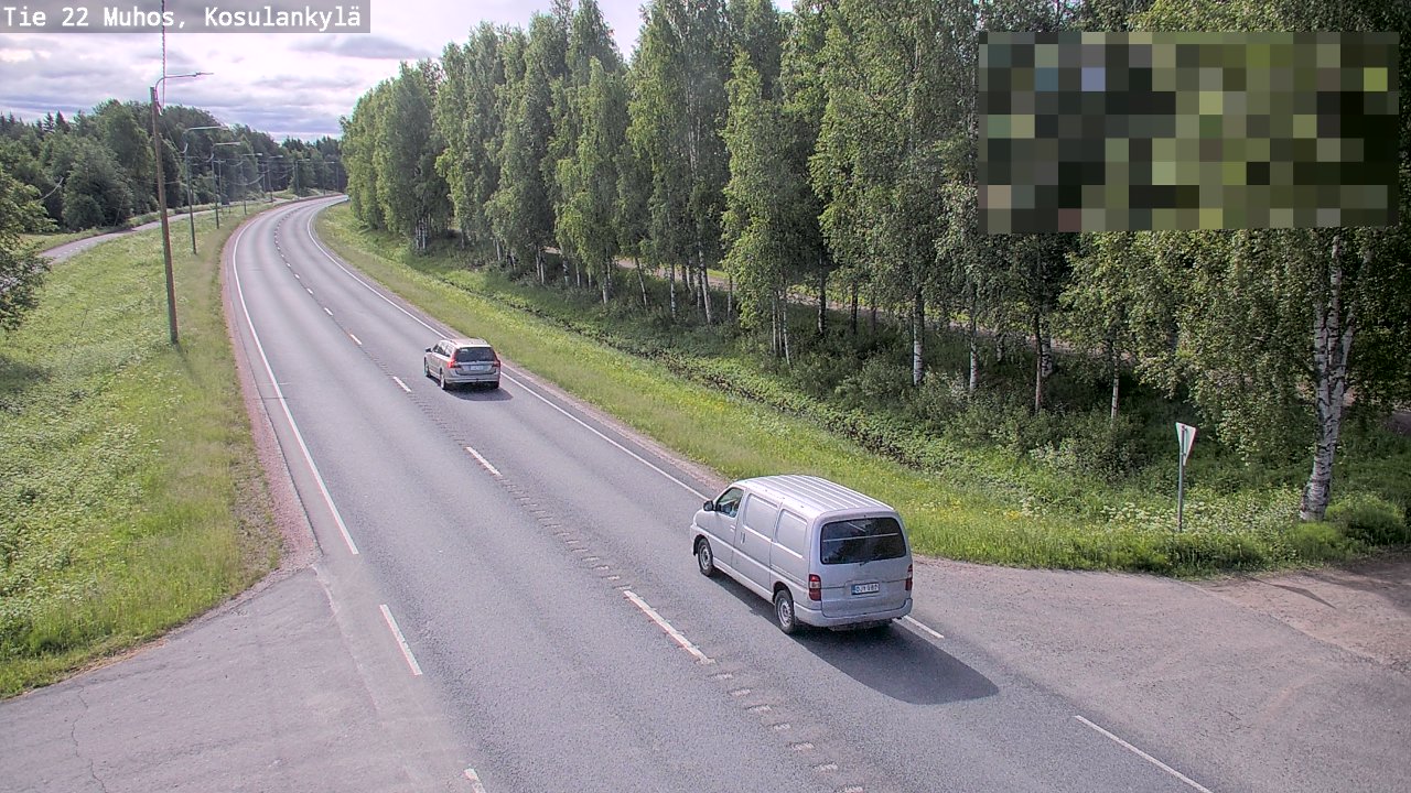 Weather Camera Image Road 22 Muhos, Kosulankylä, Muhos, Pohjois-Pohjanmaa