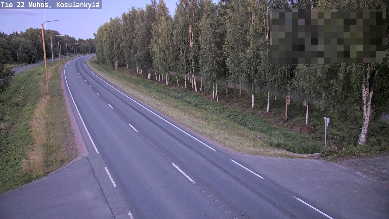 Kelikamerat Kuva Tie 22 Muhos, Kosulankylä, Muhos, Pohjois-Pohjanmaa