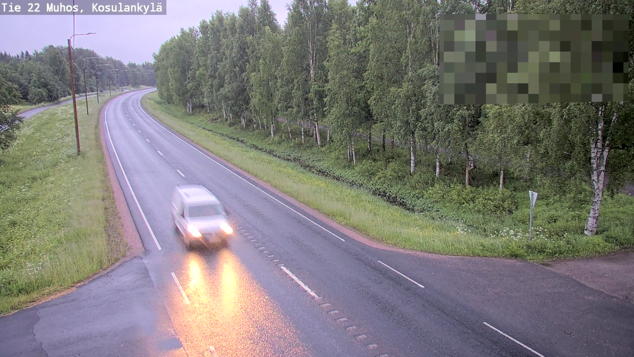 Kelikamerat Kuva Tie 22 Muhos, Kosulankylä, Muhos, Pohjois-Pohjanmaa
