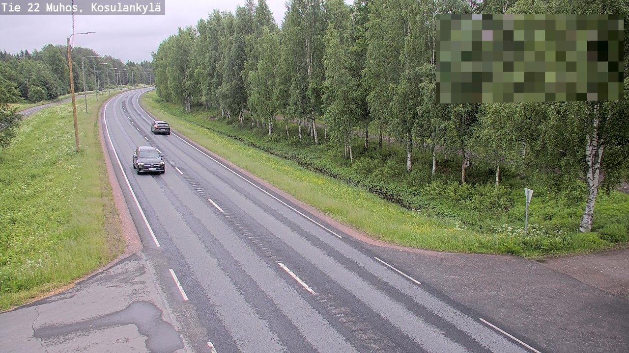 Kelikamerat Kuva Tie 22 Muhos, Kosulankylä, Muhos, Pohjois-Pohjanmaa