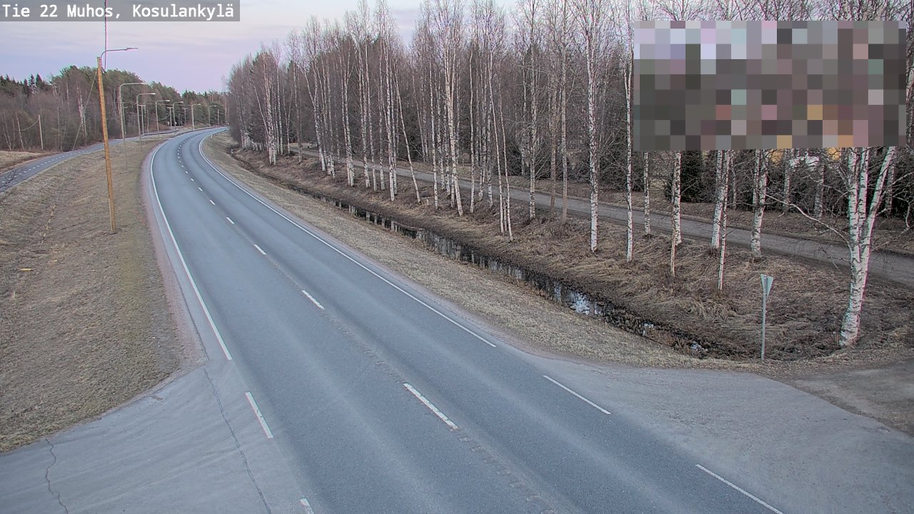 Kelikamerat Kuva Tie 22 Muhos, Kosulankylä, Muhos, Pohjois-Pohjanmaa