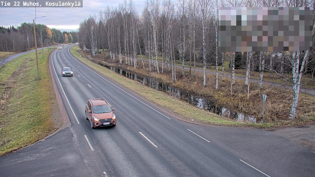 Kelikamerat Kuva Tie 22 Muhos, Kosulankylä, Muhos, Pohjois-Pohjanmaa