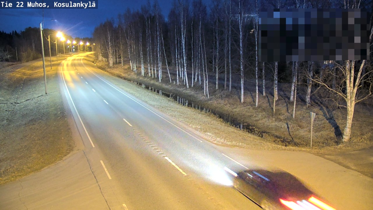 Kelikamerat Kuva Tie 22 Muhos, Kosulankylä, Muhos, Pohjois-Pohjanmaa