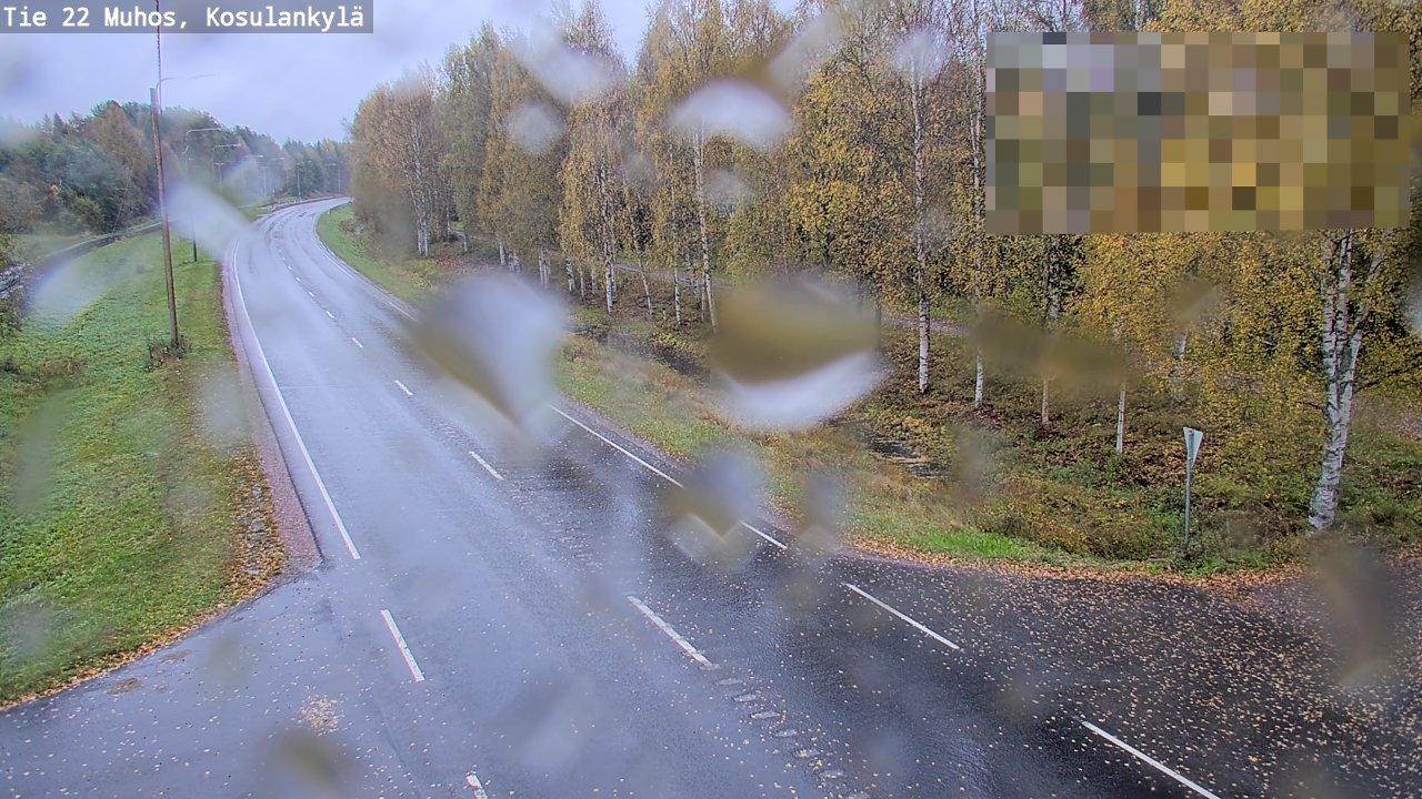 Weather Camera Image Road 22 Muhos, Kosulankylä, Muhos, Pohjois-Pohjanmaa