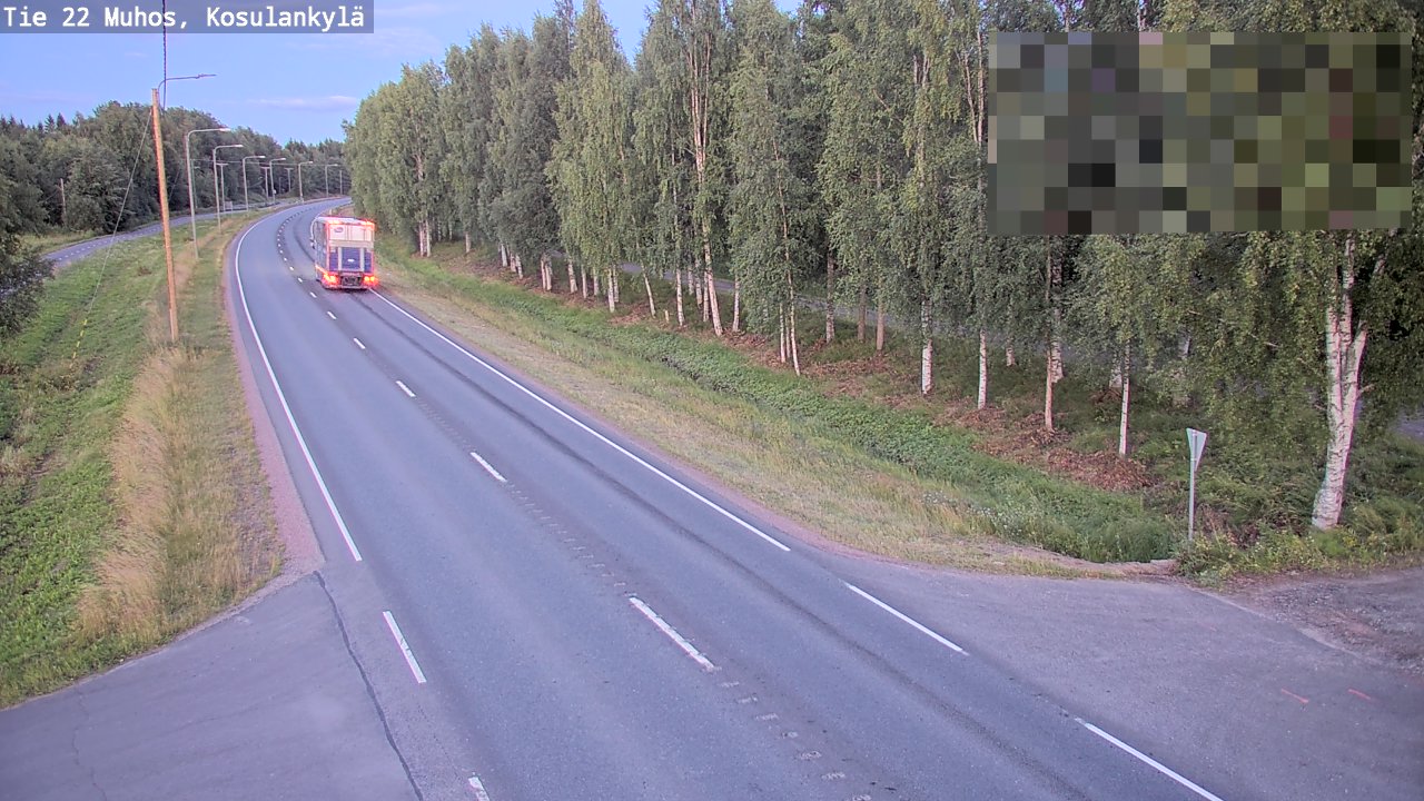 Kelikamerat Kuva Tie 22 Muhos, Kosulankylä, Muhos, Pohjois-Pohjanmaa