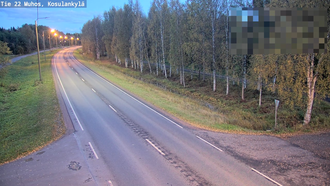 Kelikamerat Kuva Tie 22 Muhos, Kosulankylä, Muhos, Pohjois-Pohjanmaa