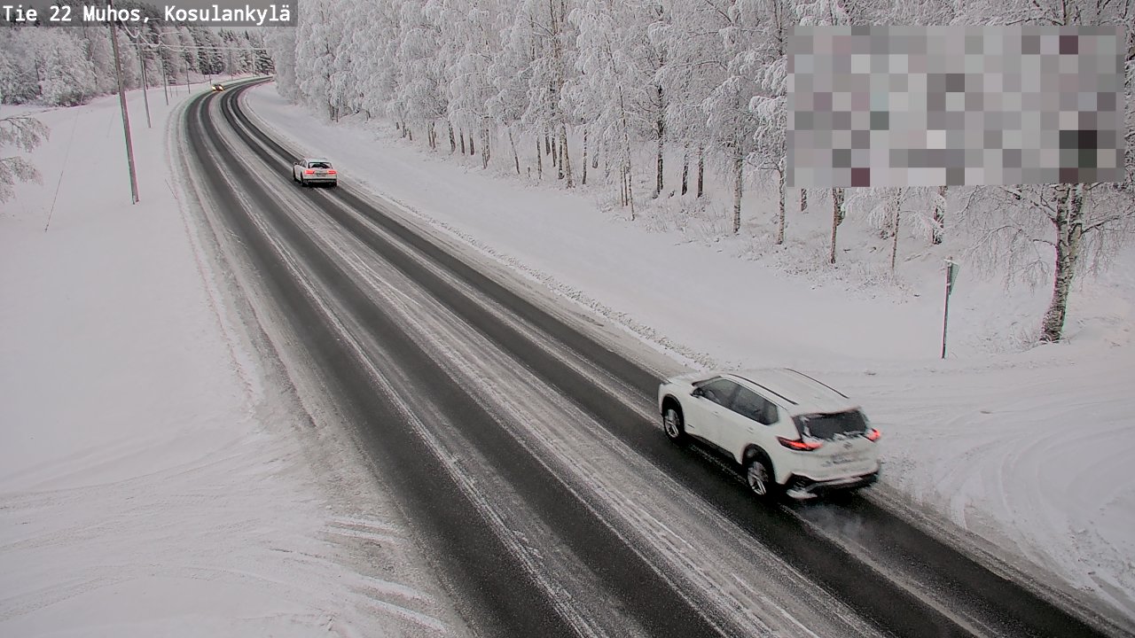 Weather Camera Image Väg 22 Muhos, Kosulankylä, Muhos, Pohjois-Pohjanmaa