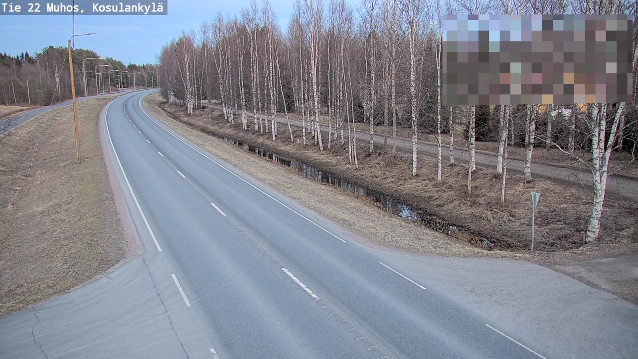 Kelikamerat Kuva Tie 22 Muhos, Kosulankylä, Muhos, Pohjois-Pohjanmaa