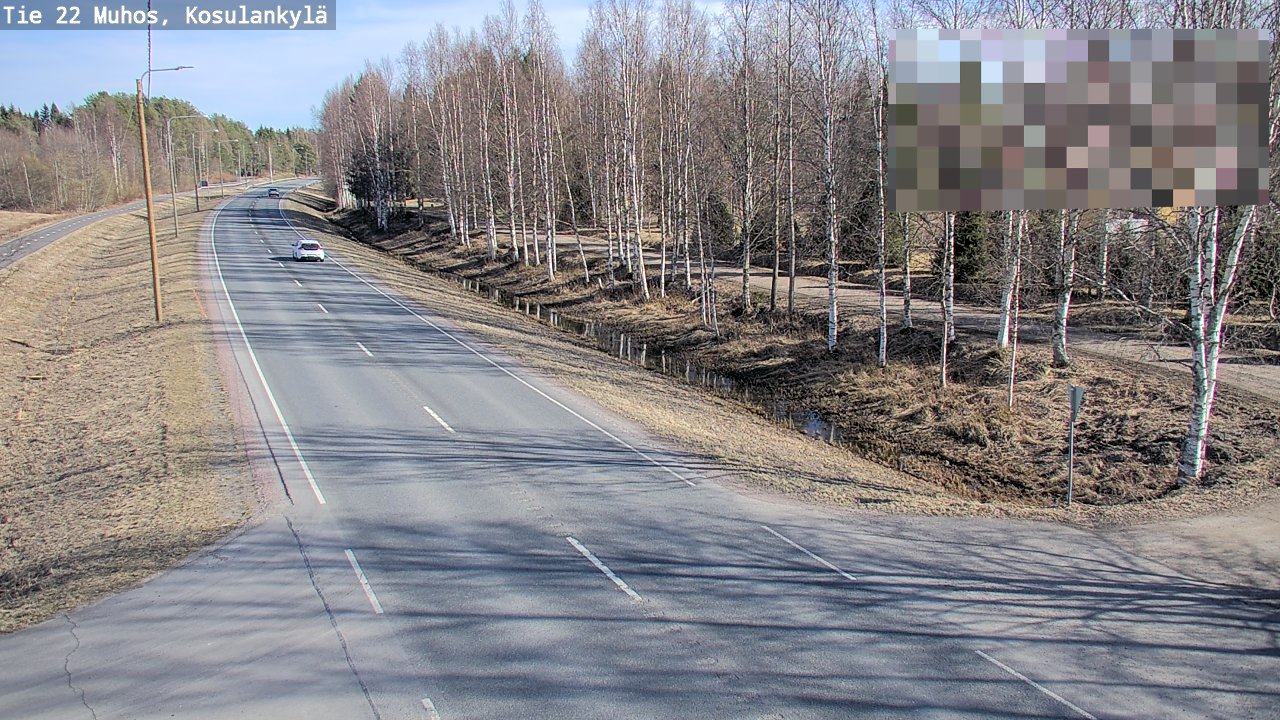 Kelikamerat Kuva Tie 22 Muhos, Kosulankylä, Muhos, Pohjois-Pohjanmaa
