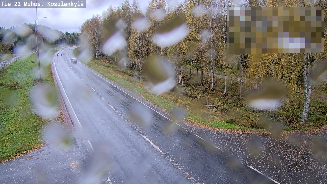 Weather Camera Image Road 22 Muhos, Kosulankylä, Muhos, Pohjois-Pohjanmaa