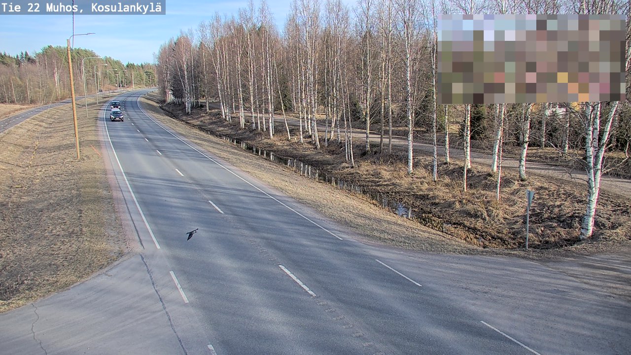 Kelikamerat Kuva Tie 22 Muhos, Kosulankylä, Muhos, Pohjois-Pohjanmaa