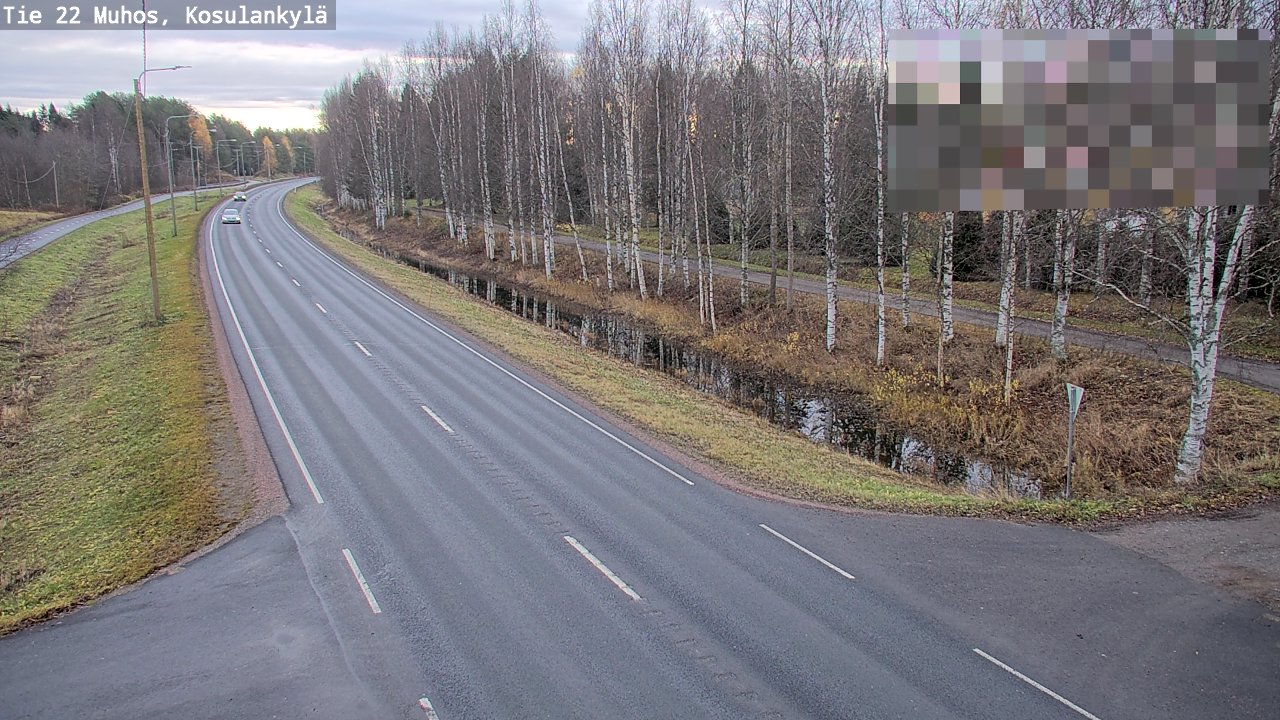 Kelikamerat Kuva Tie 22 Muhos, Kosulankylä, Muhos, Pohjois-Pohjanmaa