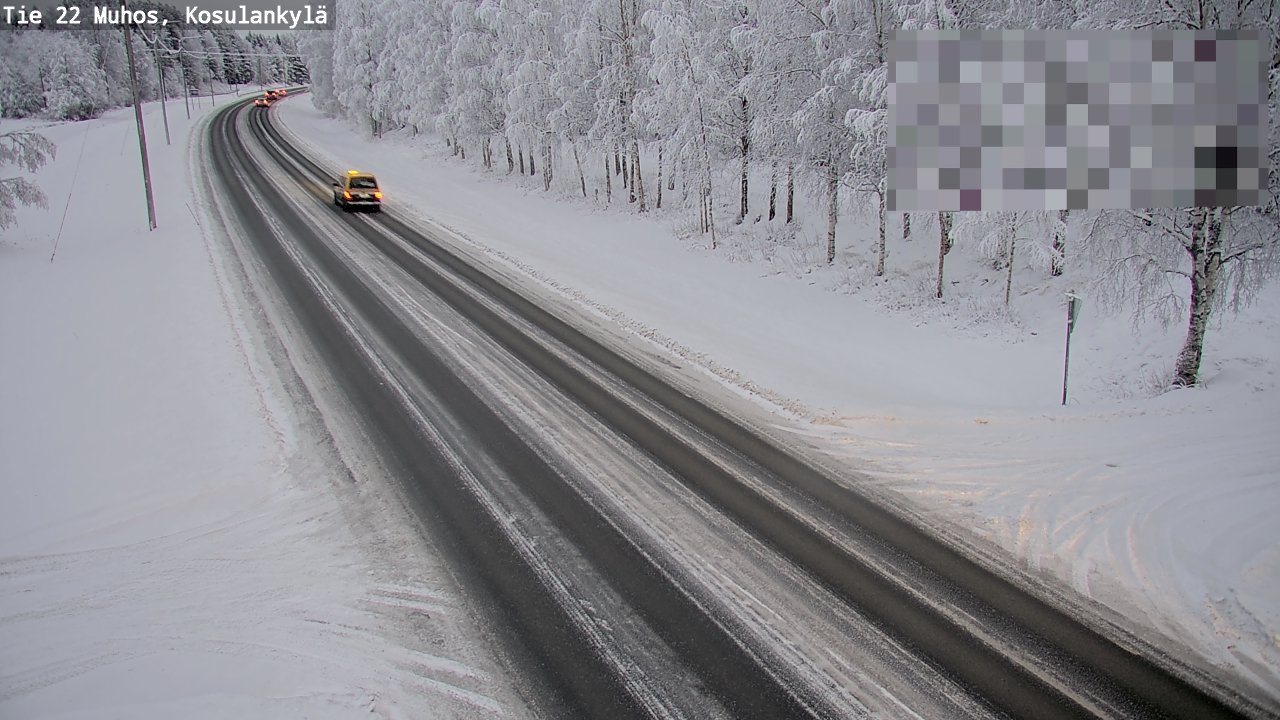 Weather Camera Image Väg 22 Muhos, Kosulankylä, Muhos, Pohjois-Pohjanmaa