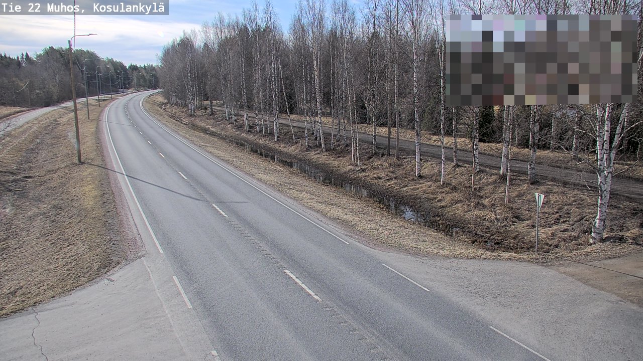 Kelikamerat Kuva Tie 22 Muhos, Kosulankylä, Muhos, Pohjois-Pohjanmaa