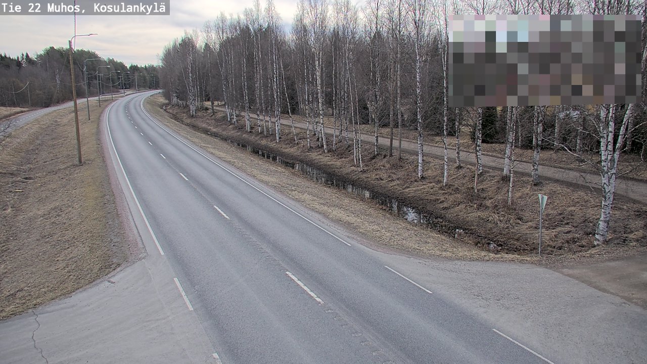Kelikamerat Kuva Tie 22 Muhos, Kosulankylä, Muhos, Pohjois-Pohjanmaa