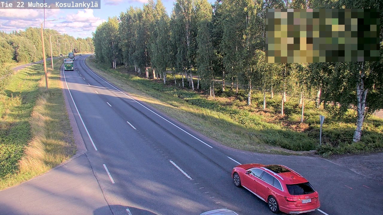 Kelikamerat Kuva Tie 22 Muhos, Kosulankylä, Muhos, Pohjois-Pohjanmaa
