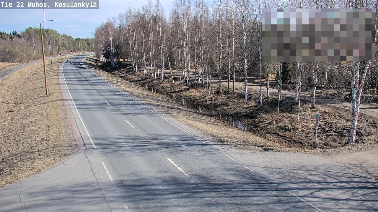 Kelikamerat Kuva Tie 22 Muhos, Kosulankylä, Muhos, Pohjois-Pohjanmaa