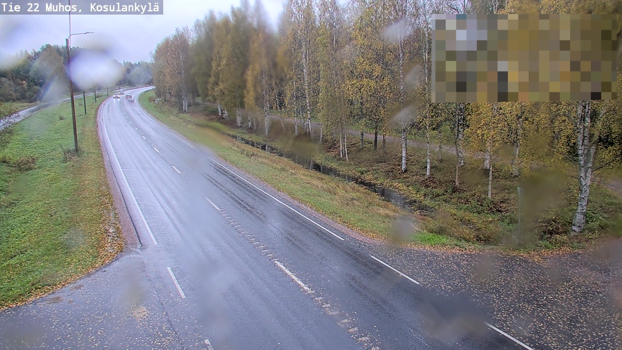 Weather Camera Image Road 22 Muhos, Kosulankylä, Muhos, Pohjois-Pohjanmaa