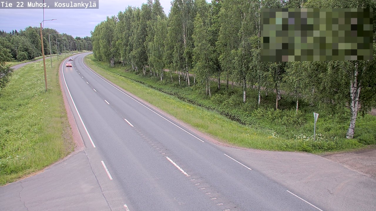 Weather Camera Image Road 22 Muhos, Kosulankylä, Muhos, Pohjois-Pohjanmaa