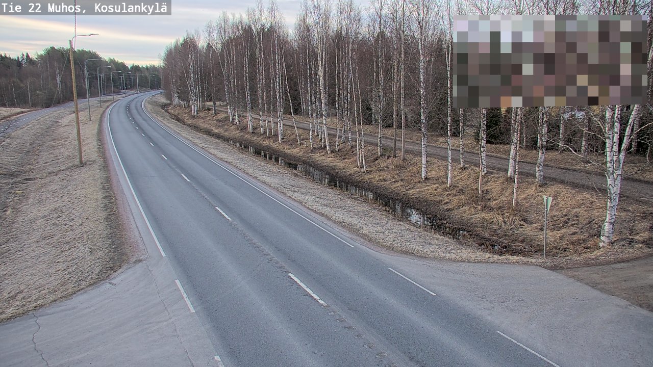 Kelikamerat Kuva Tie 22 Muhos, Kosulankylä, Muhos, Pohjois-Pohjanmaa