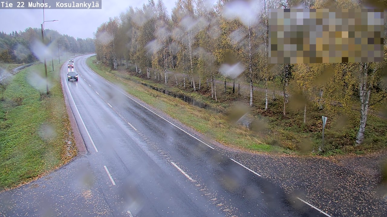 Weather Camera Image Road 22 Muhos, Kosulankylä, Muhos, Pohjois-Pohjanmaa