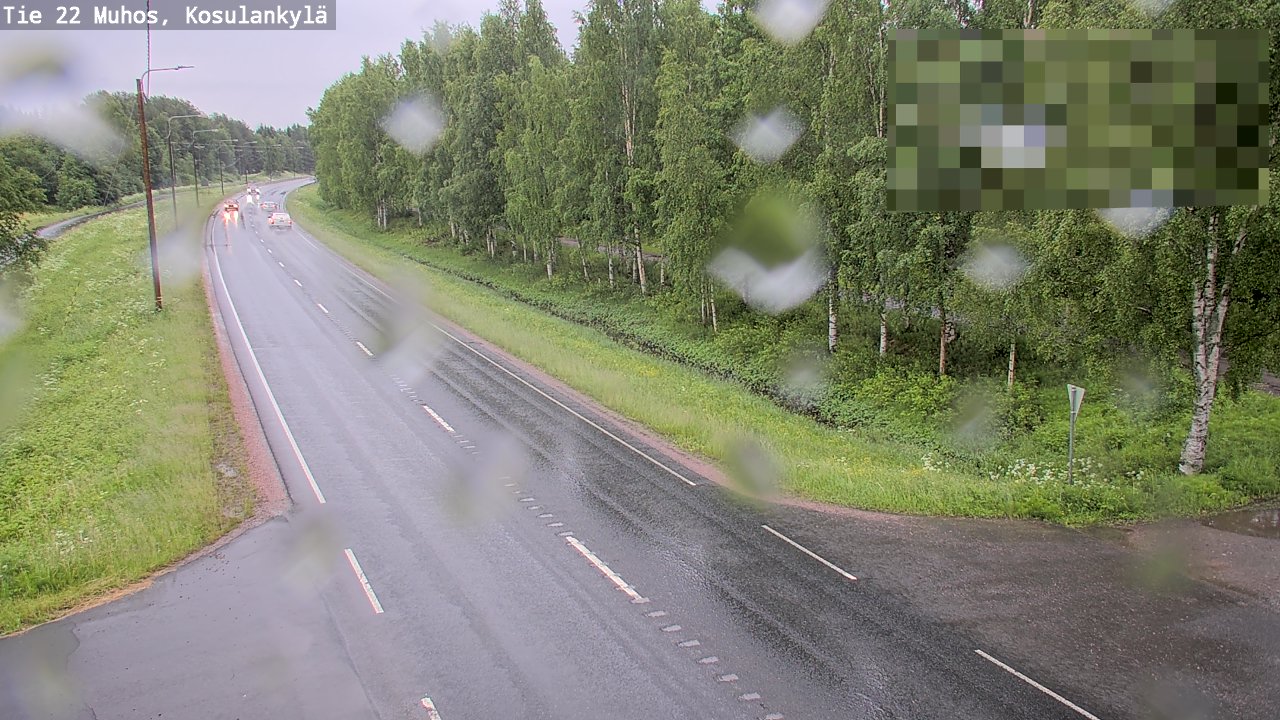 Weather Camera Image Road 22 Muhos, Kosulankylä, Muhos, Pohjois-Pohjanmaa