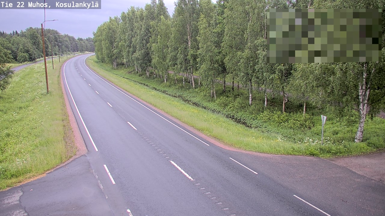 Kelikamerat Kuva Tie 22 Muhos, Kosulankylä, Muhos, Pohjois-Pohjanmaa